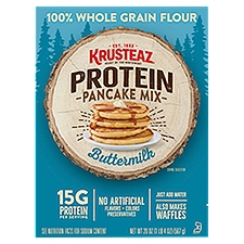 KRUSTEAZ Protein Buttermilk, Pancake Mix, 20 Ounce