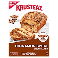Krusteaz Cinnamon Swirl Quick Bread Mix, 19.5 oz