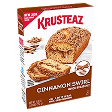 Krusteaz Quick Bread Mix Cinnamon Swirl, 19.5 Ounce