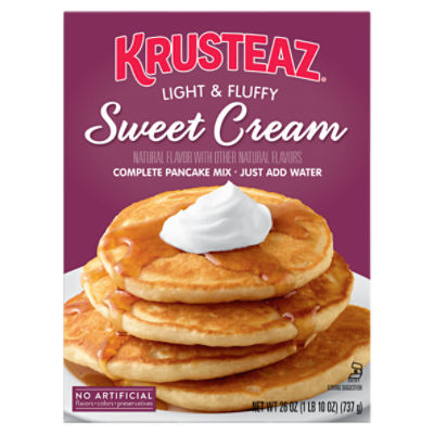 Krusteaz Sweet Cream Complete Pancake Mix, 26 oz