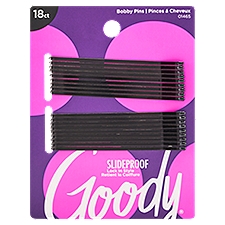 Goody 3'' Bobby Pins Black, 18 count