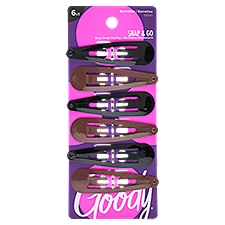 Goody Classics Med Sandswirl Contour Clip, 6 count