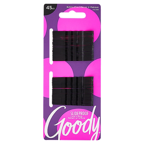 Goody Bobby Pins Black, 45 count