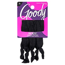 Goody Ouchless Ribbed Black, Elastic, 5 Each