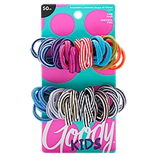 Goody Ouchless Girls Terry, Ponytailers, 50 Each