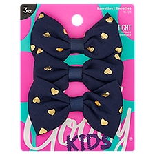 Goody Girls Barrette Heart Bow, 3 count