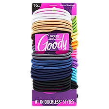 Goody Ouchless Braided Elastics Value Pack Assort, 70 count