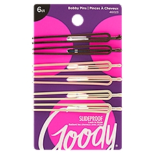 Goody SlideProof Bobby Pins, 6 count