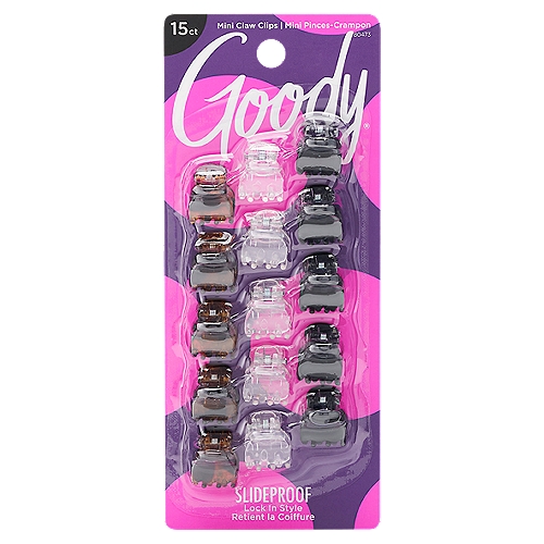 Goody Claw Clips Mini, 15 count