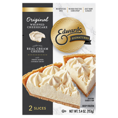 Edwards Signatures Original Whipped Cheesecake, 2 count, 5.4 oz