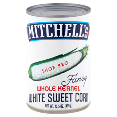 Mitchell's Shoe Peg Whole Kernel White Sweet Corn, 15.5 oz, 15.5 Ounce