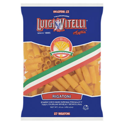 Luigi Vitelli 27 Rigatoni Pasta, 16 oz ShopRite