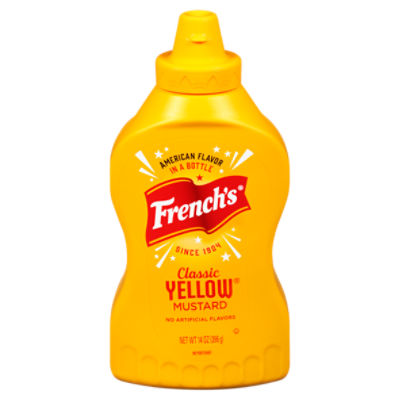 French's Classic Yellow Mustard, 14 oz, 14 Ounce