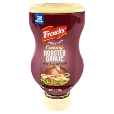 French's Creamy Roasted Garlic Mustard, 12 oz ShopRite
