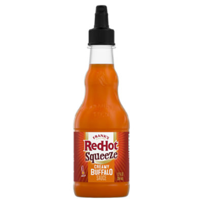 Frank's RedHot Creamy Buffalo Squeeze Hot Sauce, 12 fl oz, 12 Fluid ounce