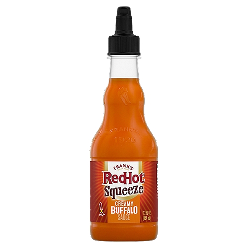 Frank's RedHot Creamy Buffalo Squeeze Hot Sauce, 12 fl oz