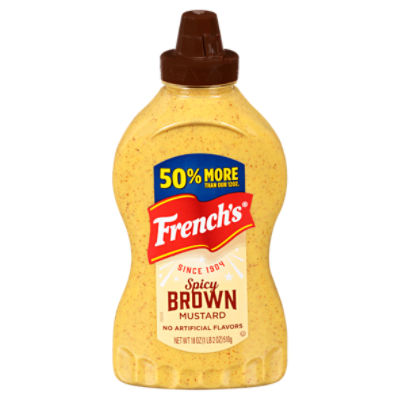 French's Spicy Brown Mustard Squeeze Bottle, 18 oz