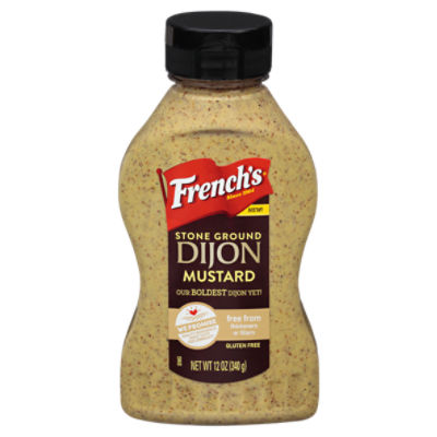 French's Stone Ground Dijon Mustard, 12 oz, 12 Ounce
