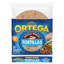 Ortega 8'' Whole Wheat, Tortillas, 16 Ounce