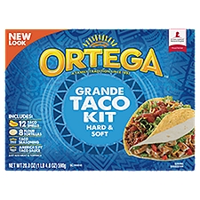 Ortega Grande Hard & Soft, Taco Dinner Kit, 21.3 Ounce