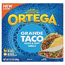 Ortega Grande Hard & Soft, Taco Shells, 13.5 Ounce