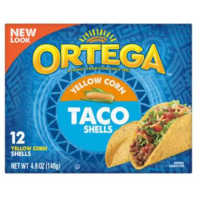 Ortega Yellow Corn Taco Shells 12ct, 4.9 oz