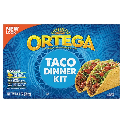 Ortega Yellow Corn Taco Dinner KIT 12ct