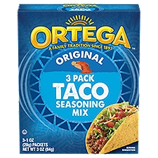 Ortega Taco Seasoning - 3 pack 3oz