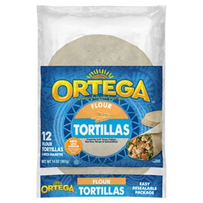Ortega Flour Tortillas, 14 oz