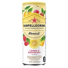 Sanpellegrino Italian Sparkling Drinks Lemon & Raspberry, 11.2 Fluid ounce