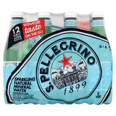 S.Pellegrino Sparkling Natural Mineral Water, 16.9 fl oz, 12 count