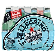 S.Pellegrino Sparkling Natural Mineral Water, 16.9 fl oz, 12 count