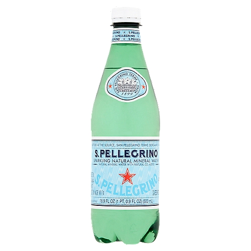 S. Pellegrino Sparkling Natural Mineral Water, 16.9 fl oz