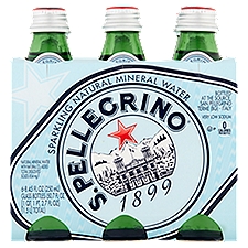 S.Pellegrino Sparkling Natural Mineral Water, 8.45 fl oz, 6 count