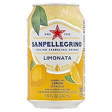 San Pellegrino Limonata Sparkling Lemon Beverage, 11.15 Fluid ounce