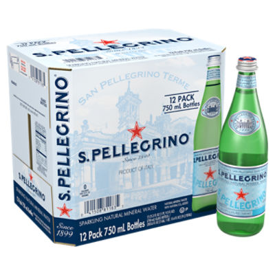 San Pellegrino Sparkling Water 12/33oz Glass Bottles