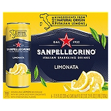 Sanpellegrino Limonata Italian, Sparkling Drinks, 66.9 Fluid ounce