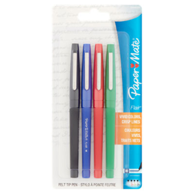 Paper Mate Flair M Felt Tip Pen, 4 count