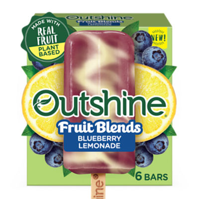 Outshine Blueberry Lemonade Fruit Blends, 6 count, 15 fl oz, 15 Fluid ounce