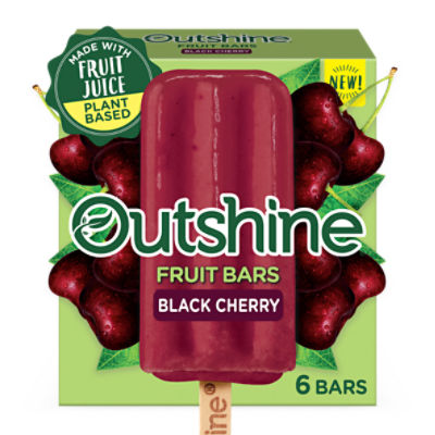 Outshine Black Cherry Fruit Bars, 6 count, 15 fl oz, 15 Fluid ounce