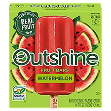 Outshine Watermelon Fruit Ice Bars, 6 count, 14.7 fl oz, 14.7 Fluid ounce