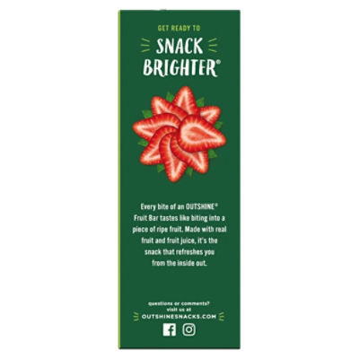 Outshine Strawberry Fruit Ice Bars, 6 count, 15 fl oz