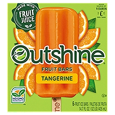 Outshine Tangerine Fruit Bars, 6 count, 14.7 fl oz