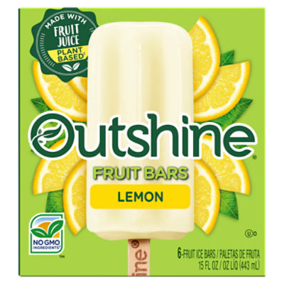 Outshine Lemon Fruit Ice Bars, 6 count, 14.7 fl oz ShopRite