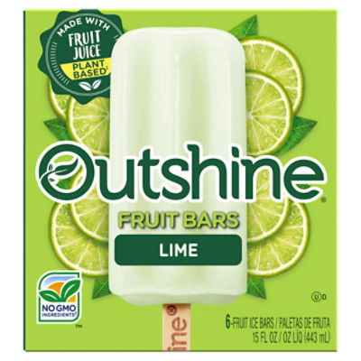 Outshine Lime Fruit Ice Bars, 6 count, 14.7 fl oz ShopRite