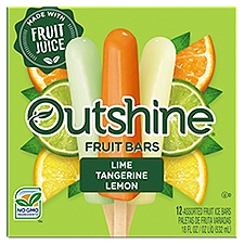 Outshine Lime, Tangerine, Lemon Fruit Bars, 12 count, 18 fl oz