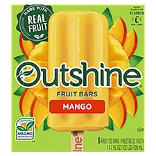 Outshine Mango Fruit Ice Bars, 6 count, 14.7 fl oz