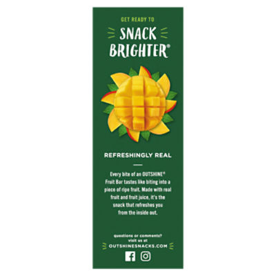 Outshine Mango Fruit Ice Bars, 6 count, 14.7 fl oz