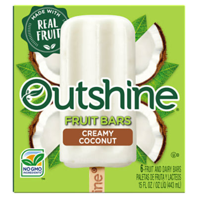Outshine Creamy Coconut Fruit Bars, 6 count, 14.7 fl oz ShopRite