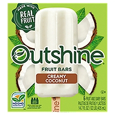 OUTSHINE Creamy Coconut Fruit & Dairy Bars, 14.7 Fluid ounce